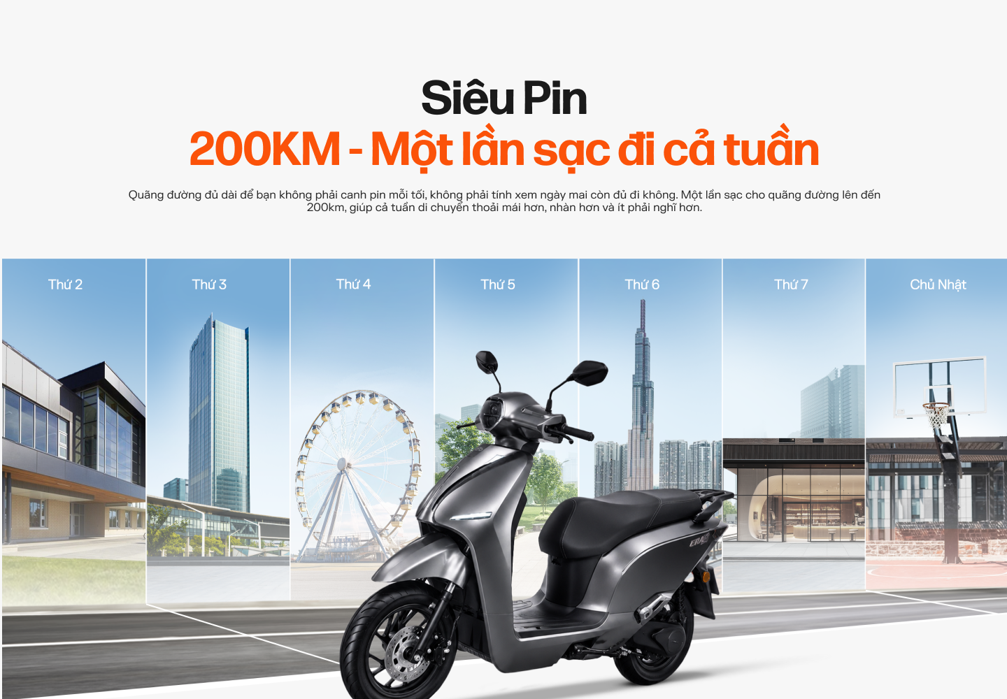 Siêu Pin — 200KM một lần sạc đi cả tuần